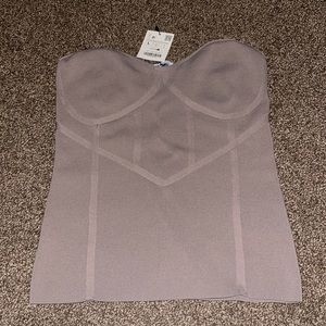 Zara Corset style tube top